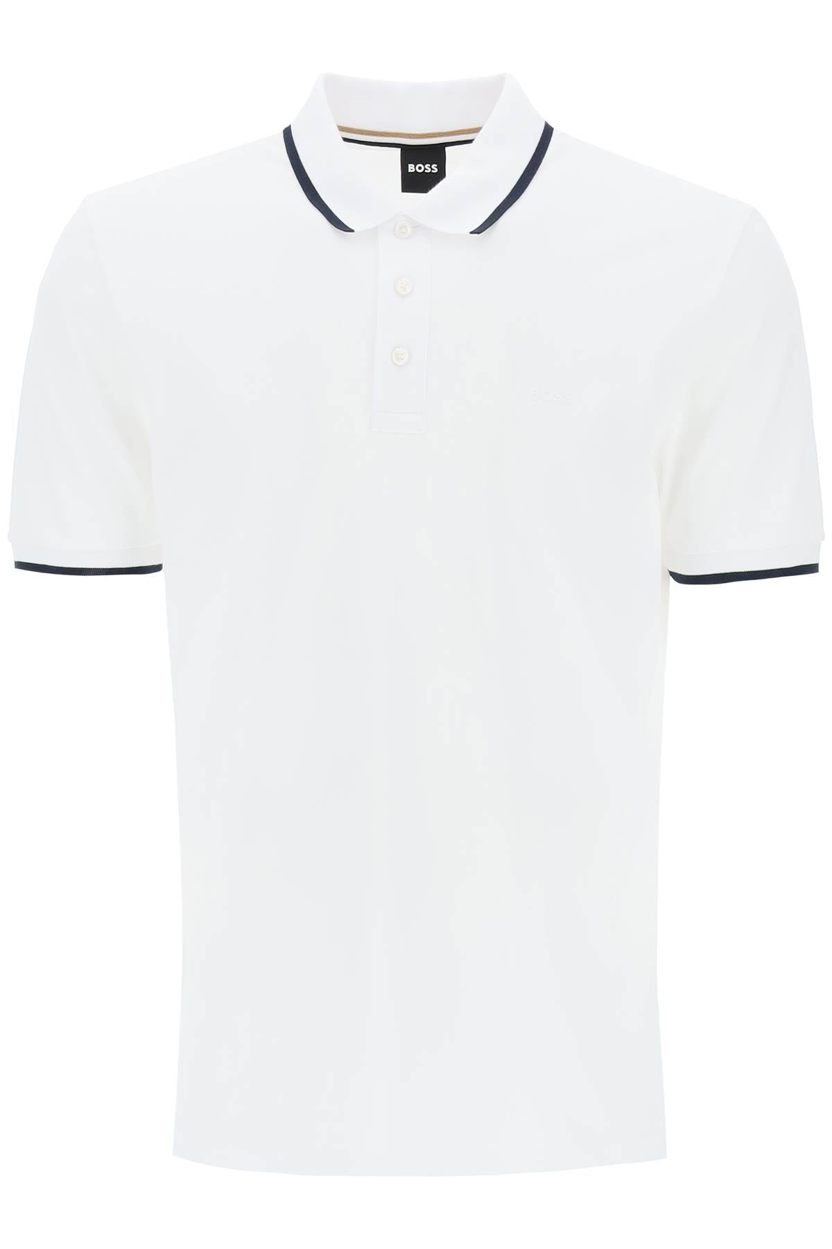 Boss polo shirt with contrasting edges image 0