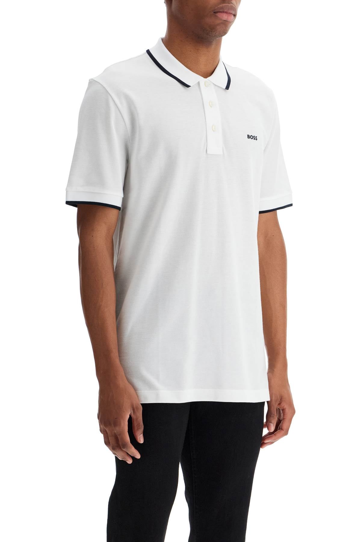 Boss Parlay Polo Shirt: Contrast Trim & Regular Fit image 1