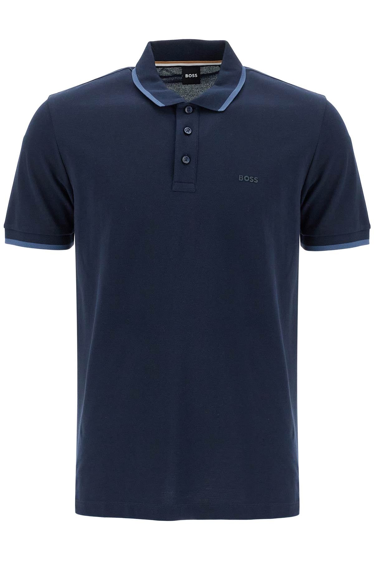 Boss polo shirt with contrasting edges image 0