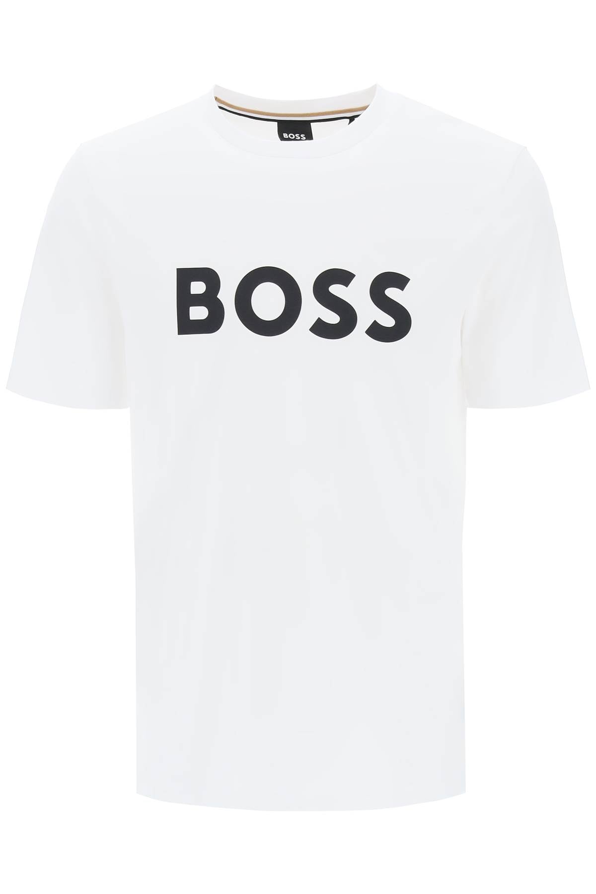 Boss Tiburt 354 Logo Print T-Shirt: Regular Fit, Short Sleeves image 0