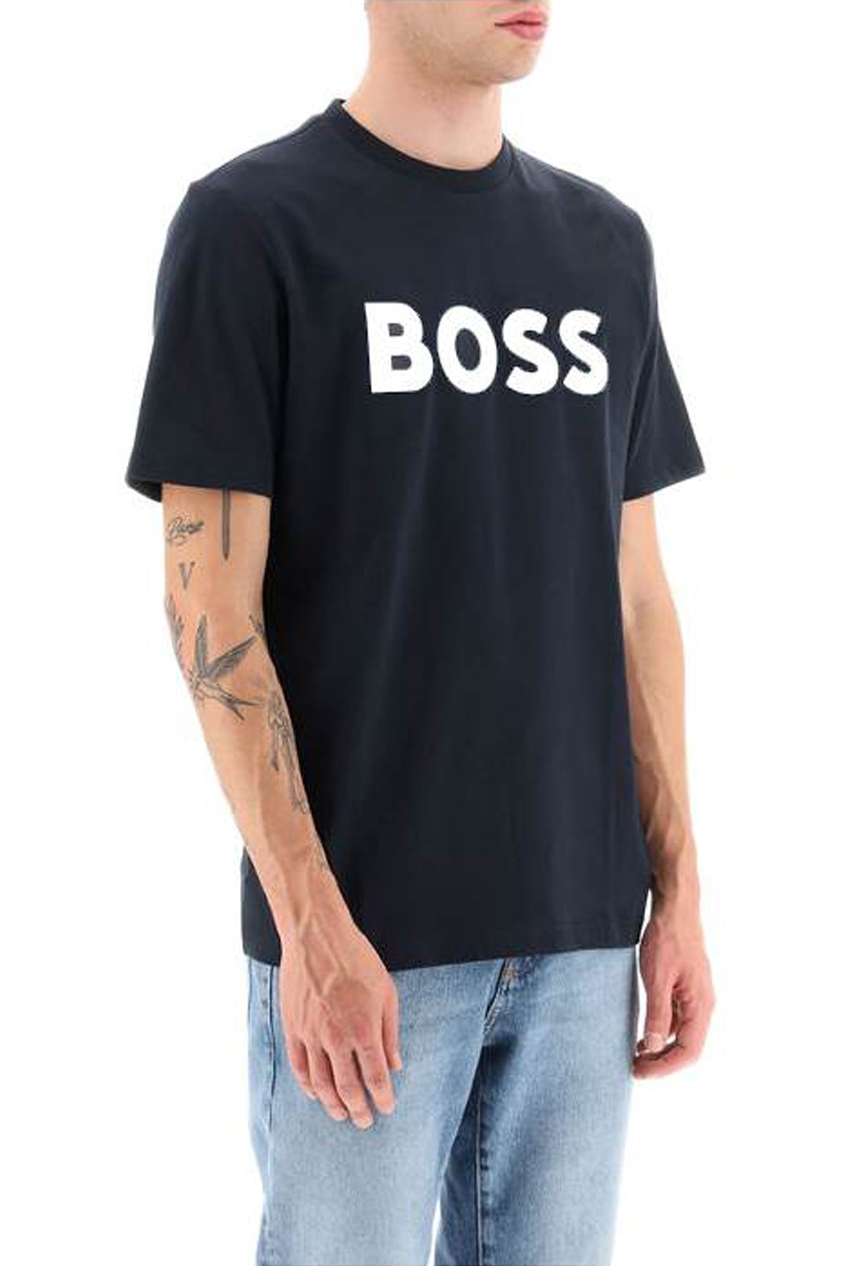 Boss Tiburt 354 Logo Print T-Shirt: Regular Fit, Short Sleeves image 1