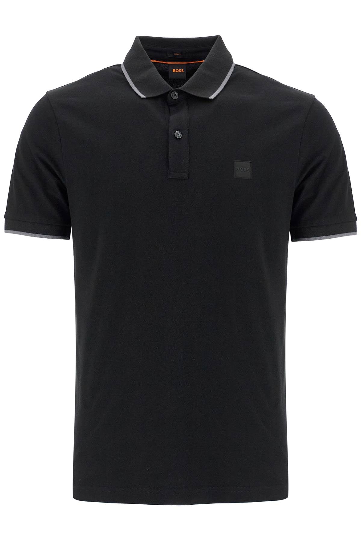 Boss polo shirt with logo patch image 0