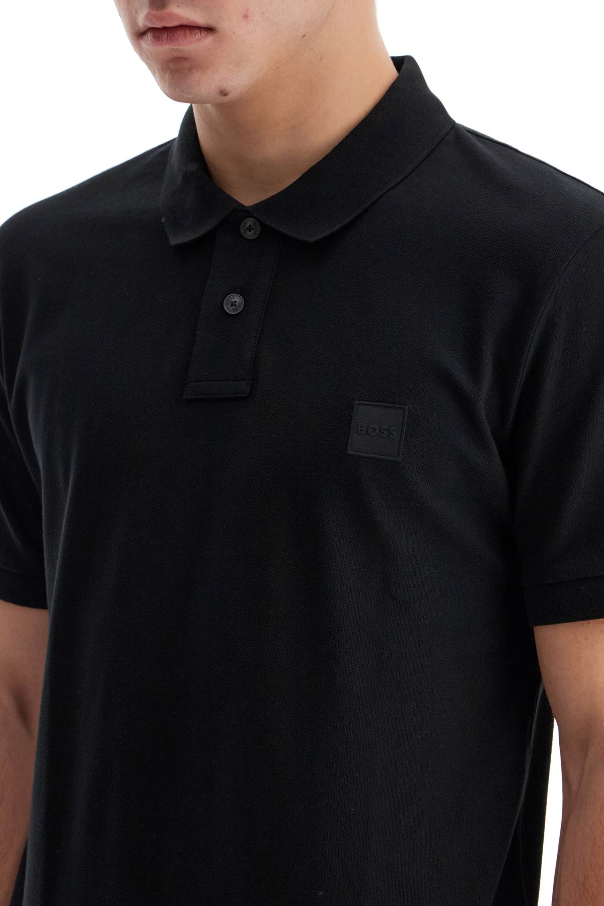 BOSS Slim Fit Pique Polo Shirt image 3