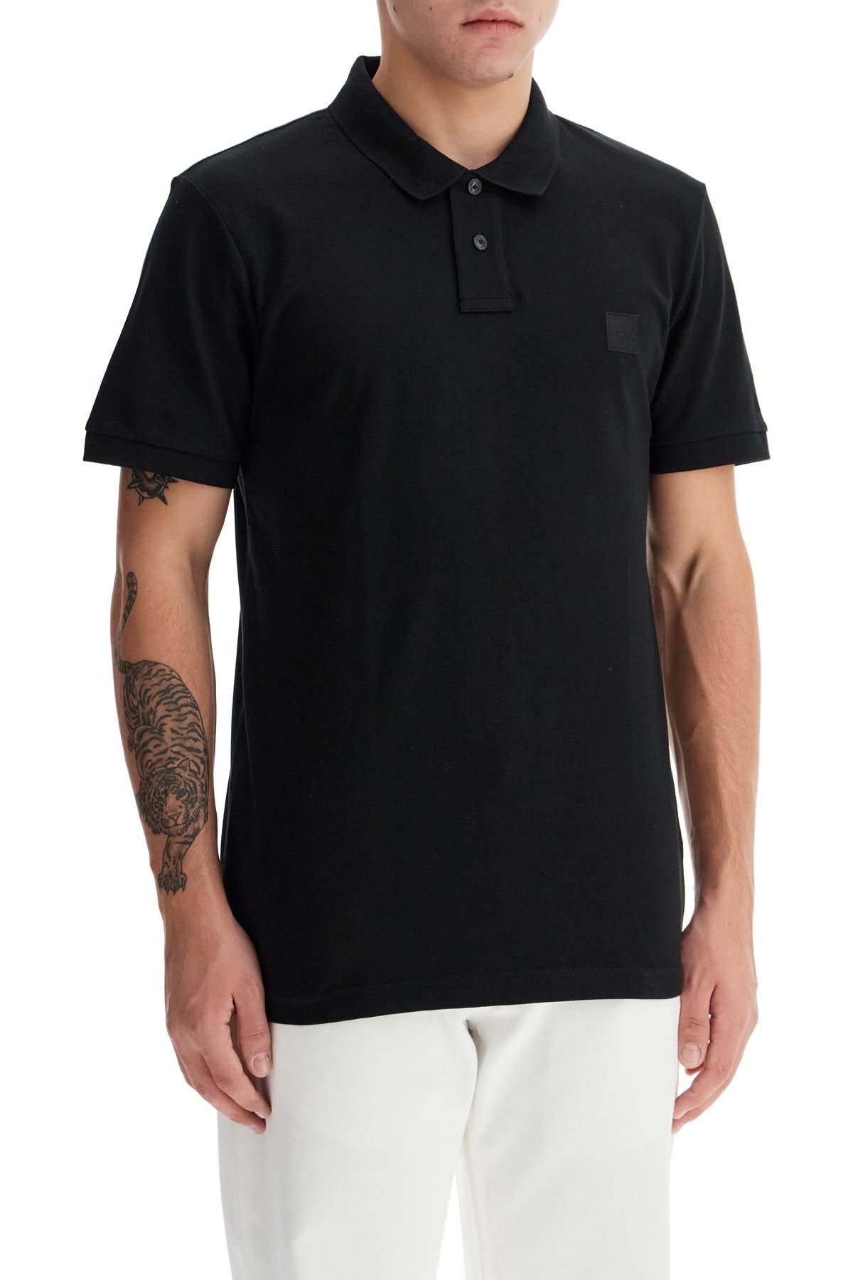 BOSS Slim Fit Pique Polo Shirt image 1