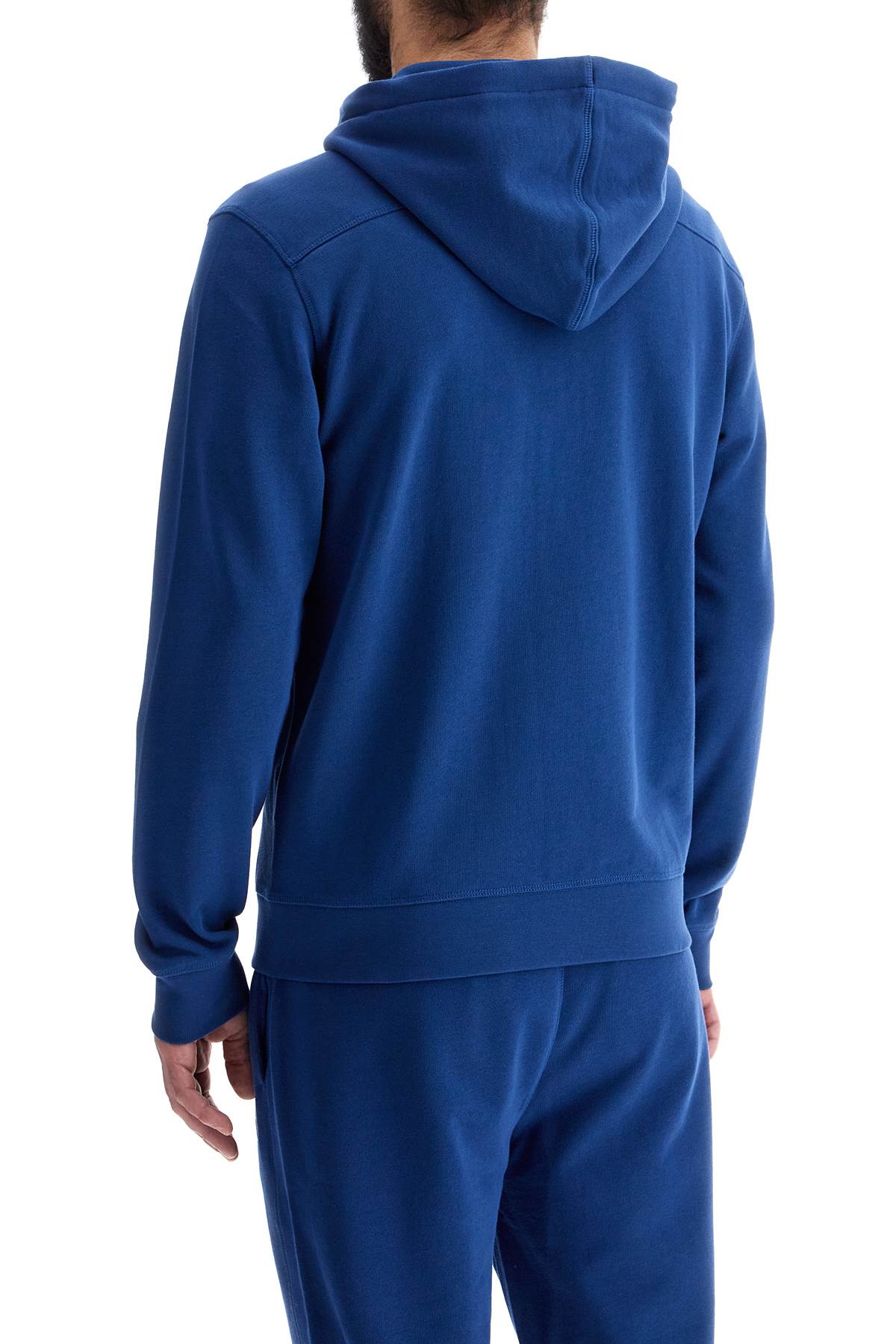 Boss blue regular fit zip hoodie long sleeve image 2