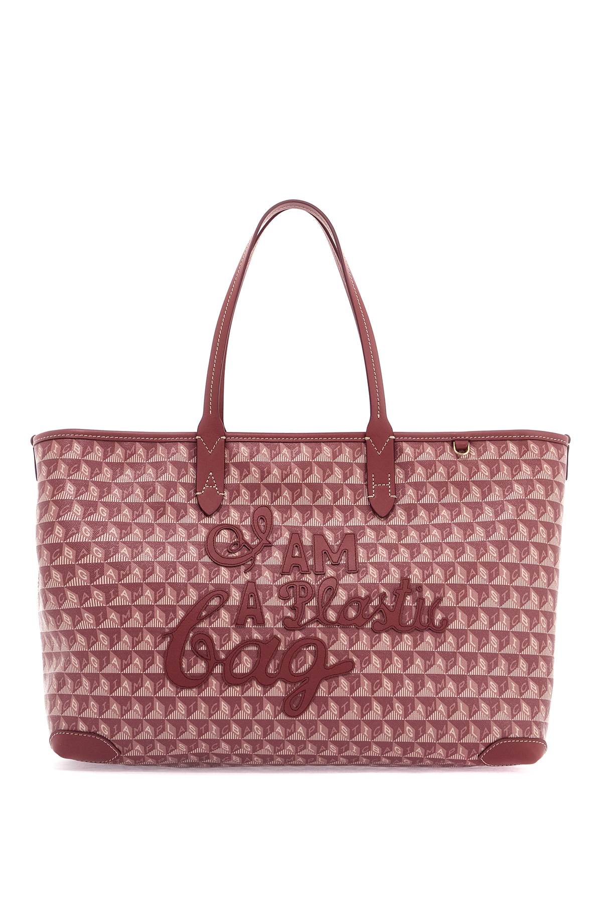 Anya Hindmarch i am a plastic bag zipped motif tote bag image 0