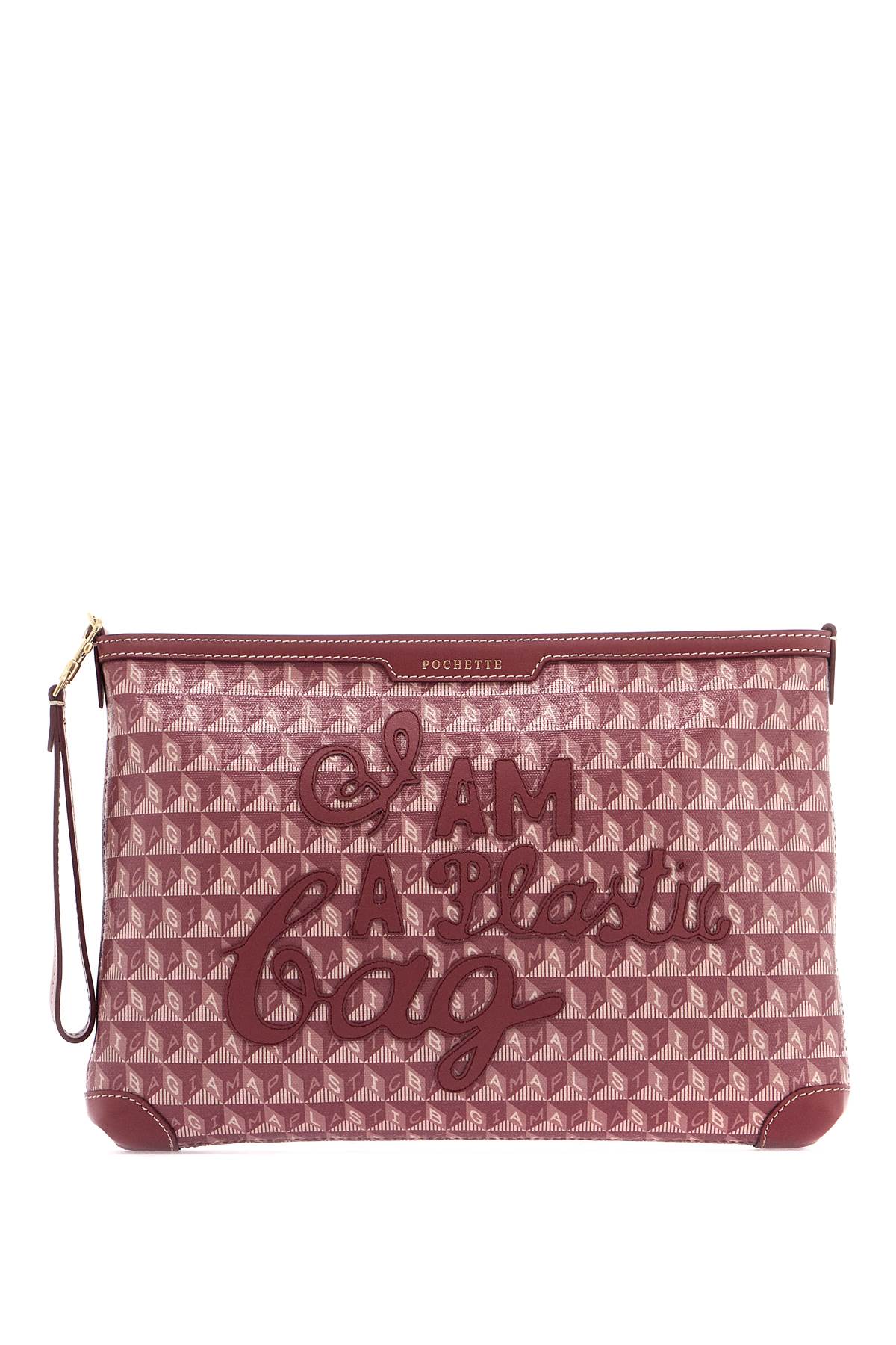 Anya Hindmarch "clutch bag with plastic bag motif image 0