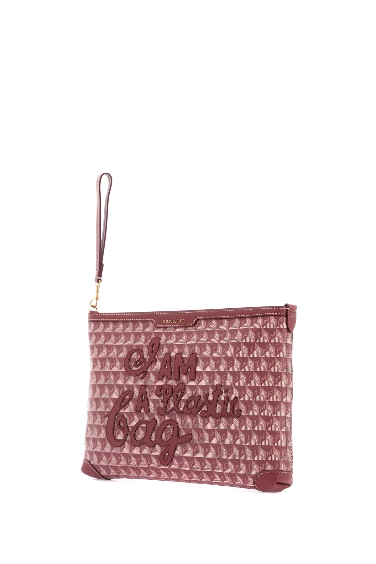 Anya Hindmarch "clutch bag with plastic bag motif image 2