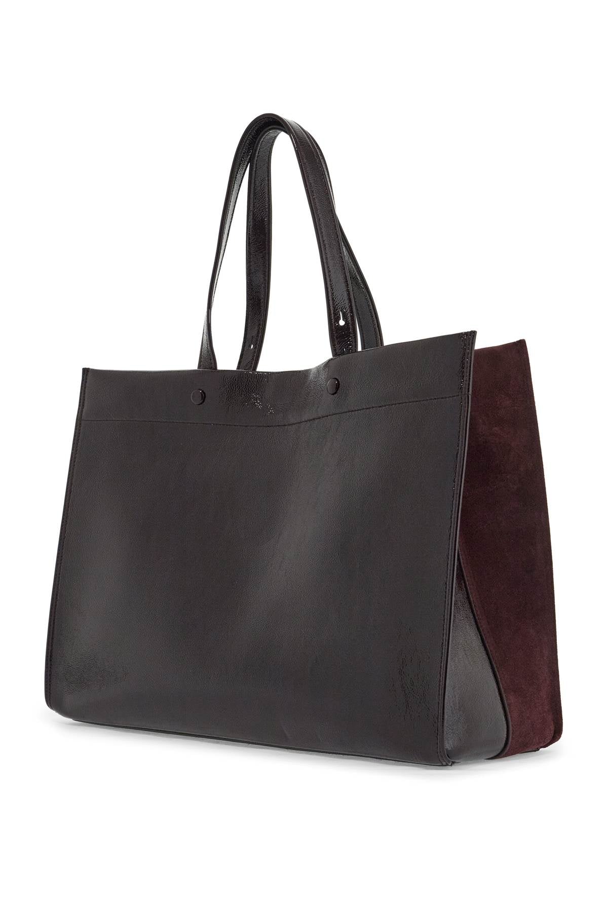 Anya Hindmarch Mortimer Tote Bag: Suede and Patent Leather image 1