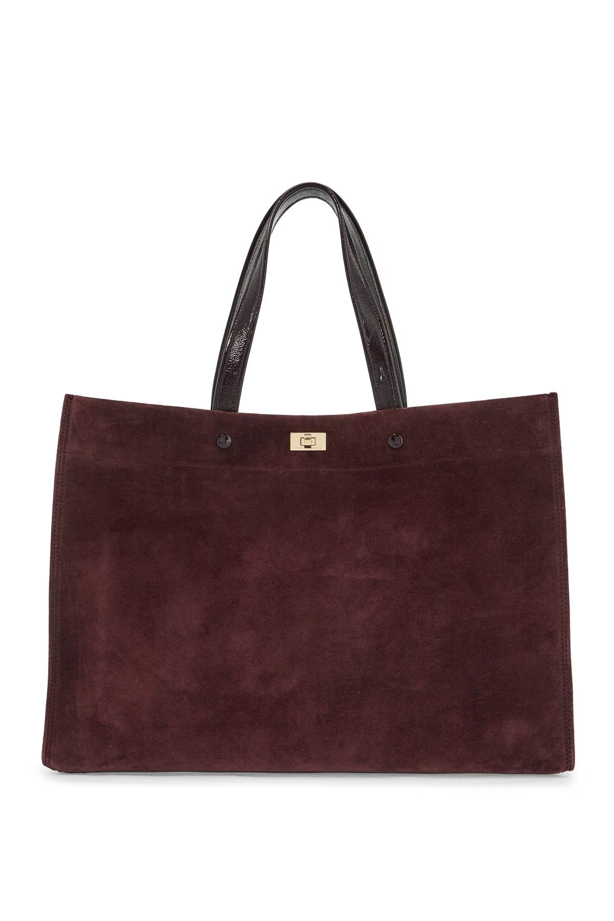 Anya Hindmarch Mortimer Tote Bag: Suede and Patent Leather image 0