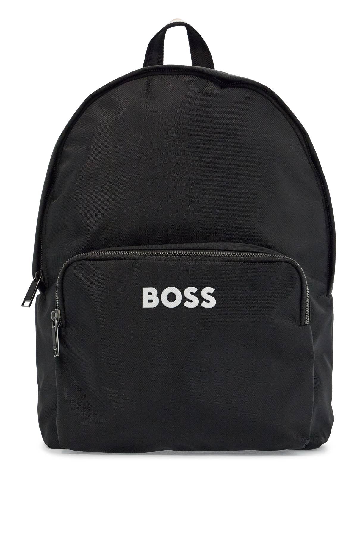 Boss elegant and functional black backpack in rpl with front pocket catch_3.0 image 0