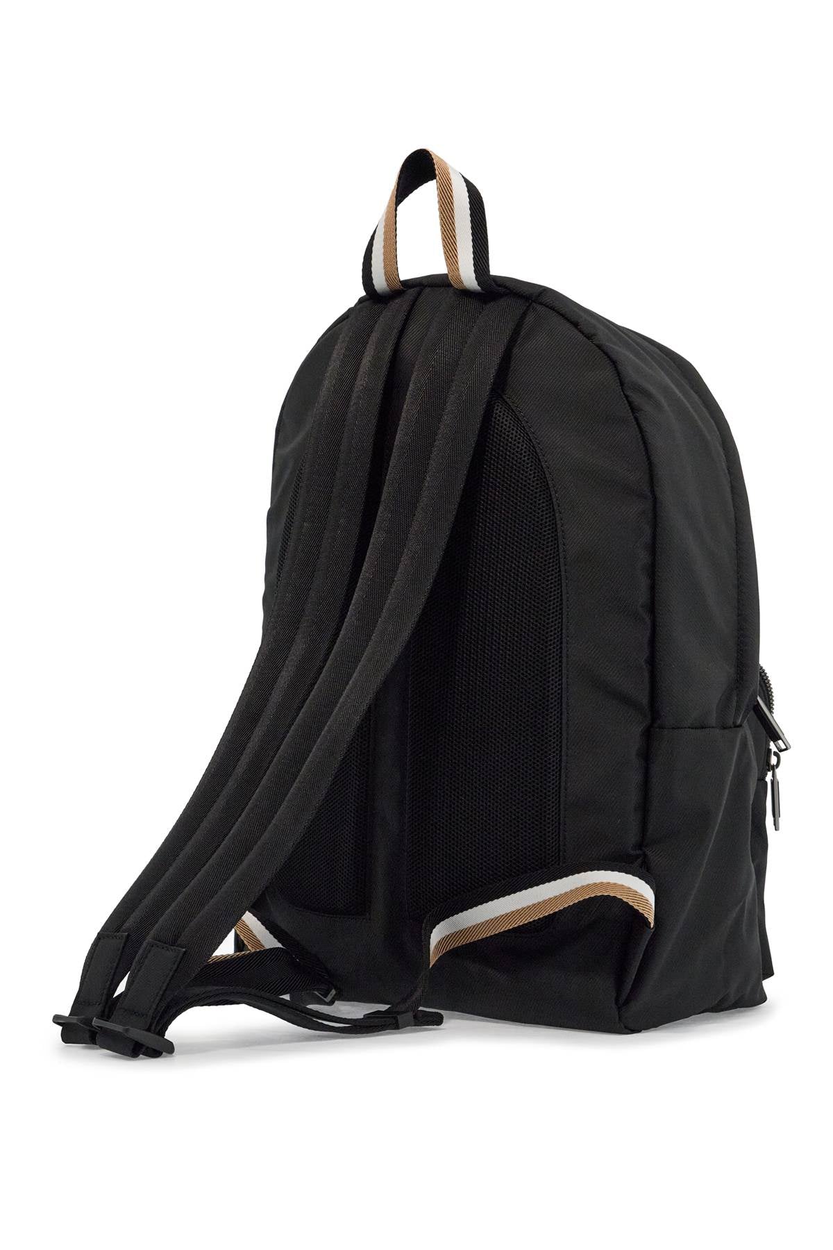 Boss elegant and functional black backpack in rpl with front pocket catch_3.0 image 1