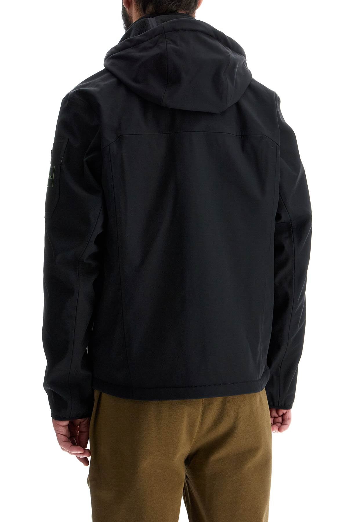 Boss black adjustable hooded coat image 2