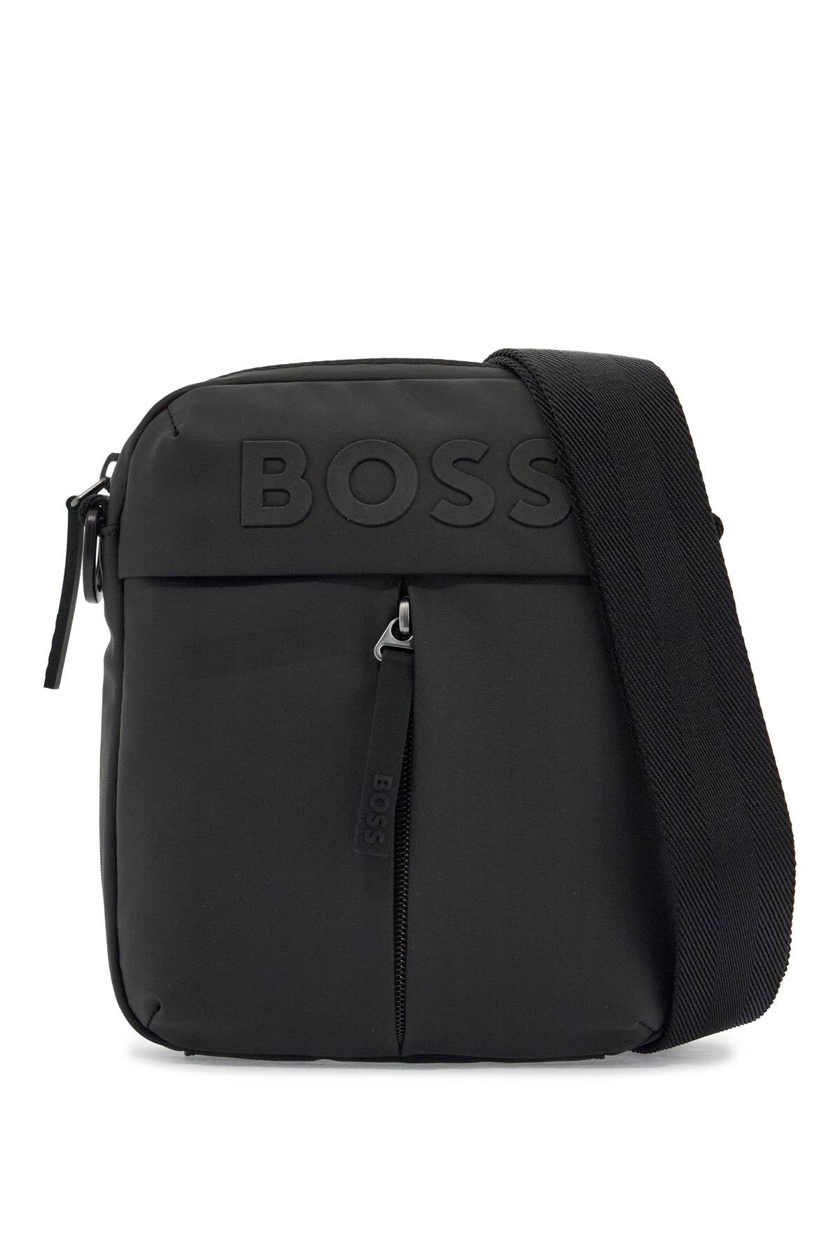 Boss compact black matte polyester bag with adjustable shoulder strap image 0