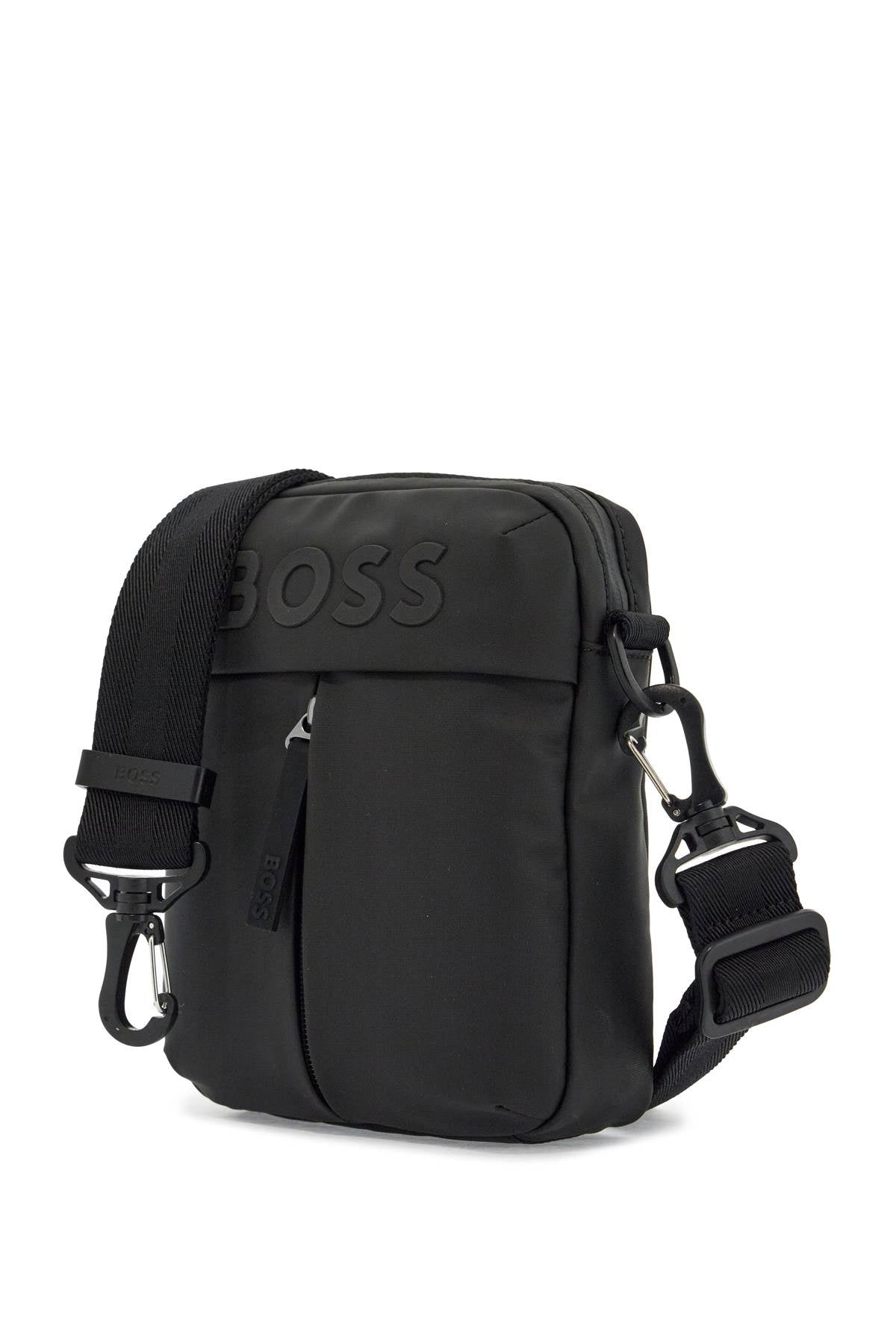 Boss compact black matte polyester bag with adjustable shoulder strap image 2