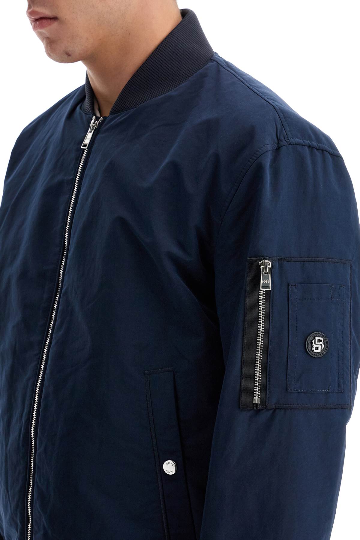 BOSS Waterproof Regular Fit Bomber Jacket image 3