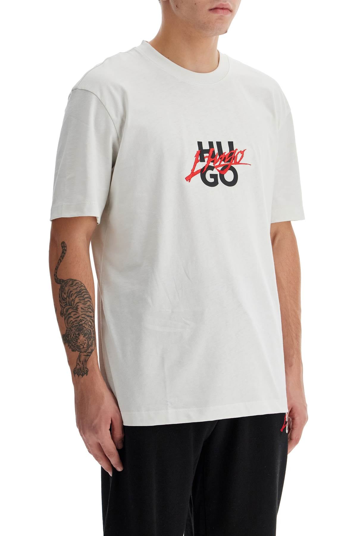 Hugo Logo Crewneck T-Shirt for Men image 1