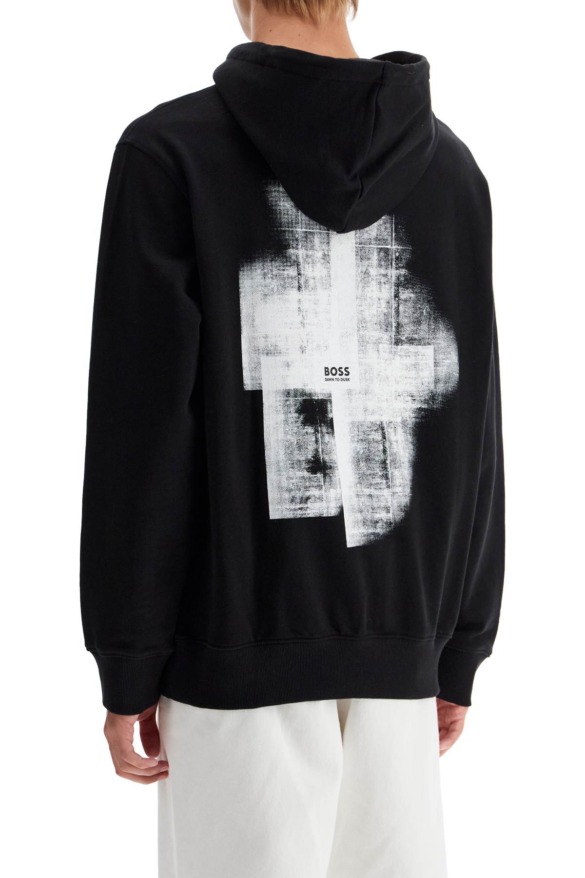 Boss hooded sweatshirt with graphic print image 2