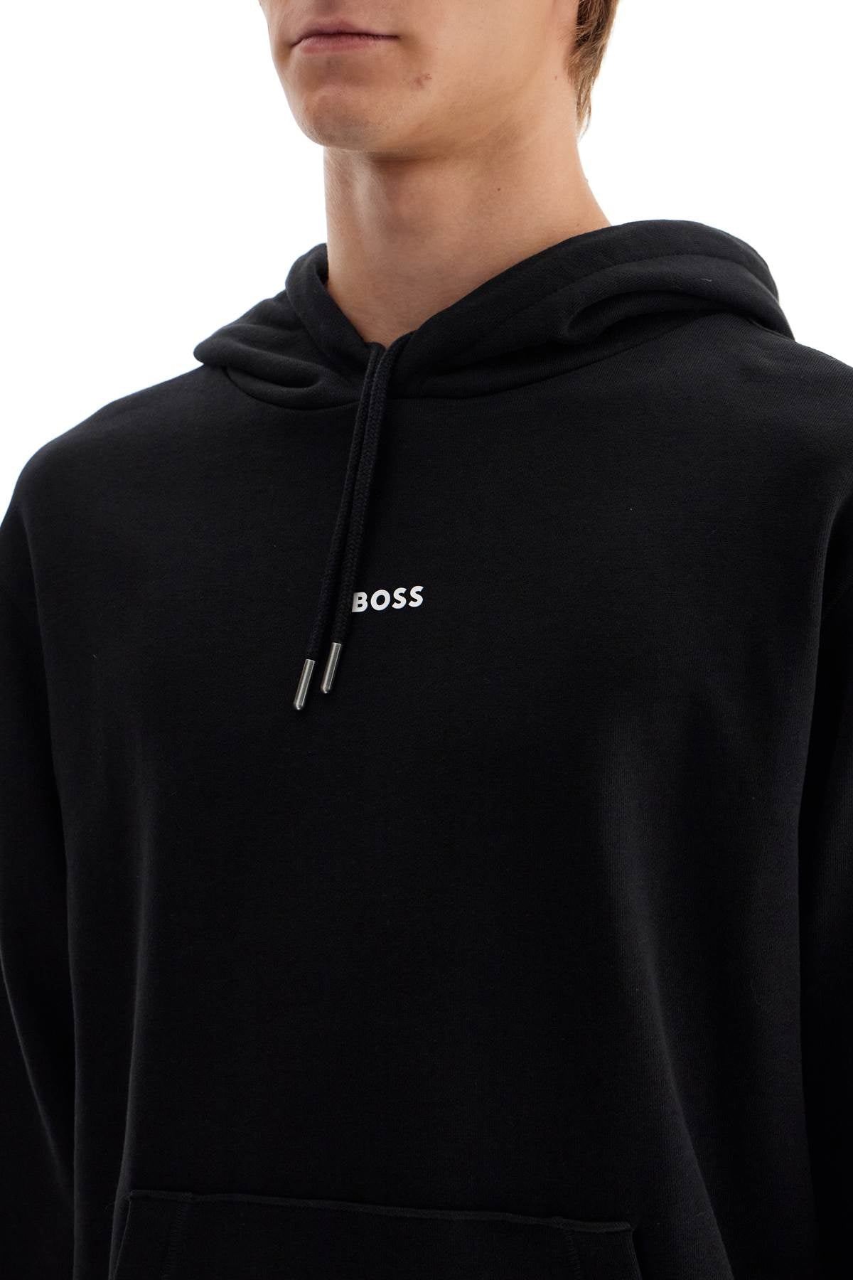 Boss hooded sweatshirt with graphic print image 3