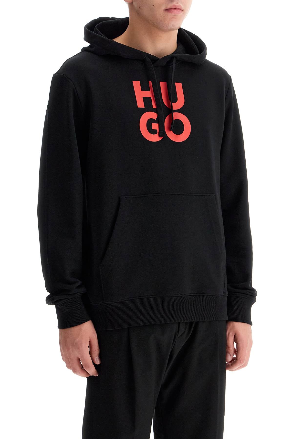 Hugo Hooded Sweatshirt with Logo Print image 1