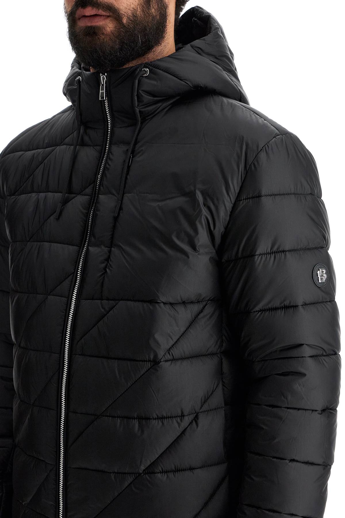 Boss lightweight down jacket with hood image 3