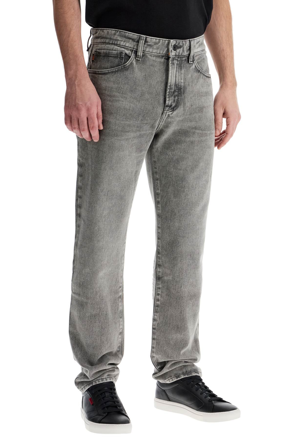 boss re.maine regular fit medium grey jeans image 1