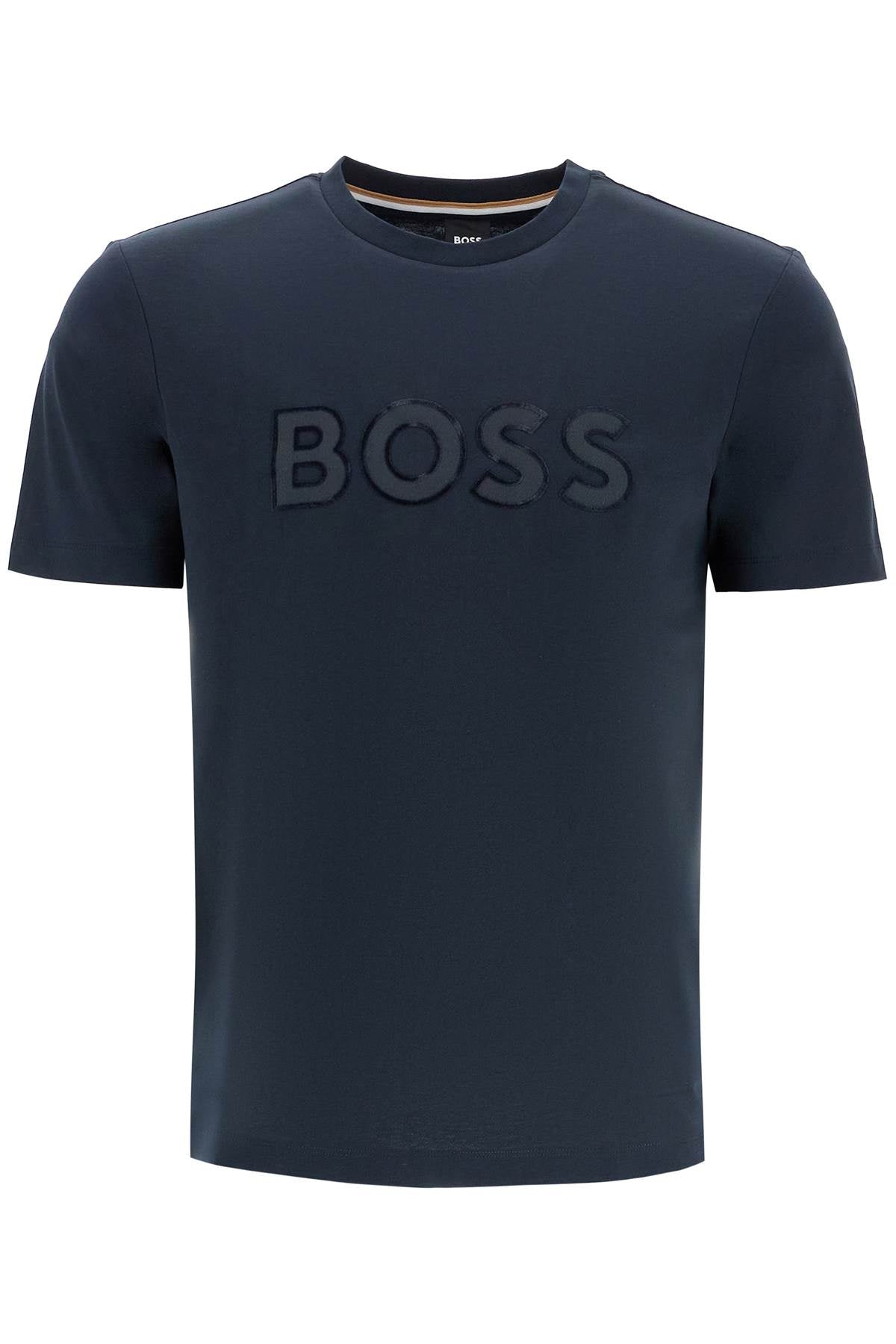 BOSS Men's Crew Neck T-Shirt with Patch Logo image 0