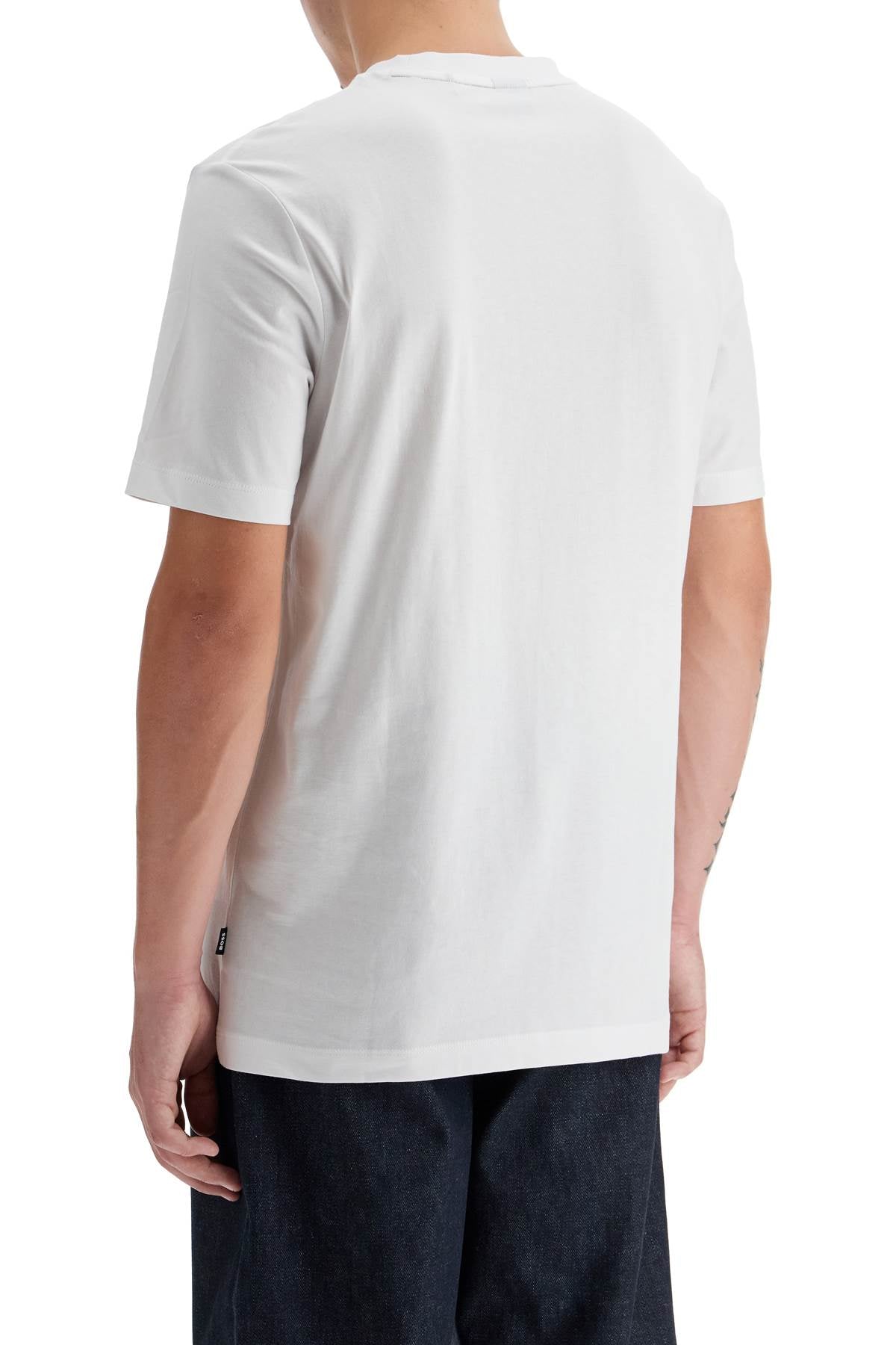 BOSS Men's Crew Neck T-Shirt with Patch Logo image 2