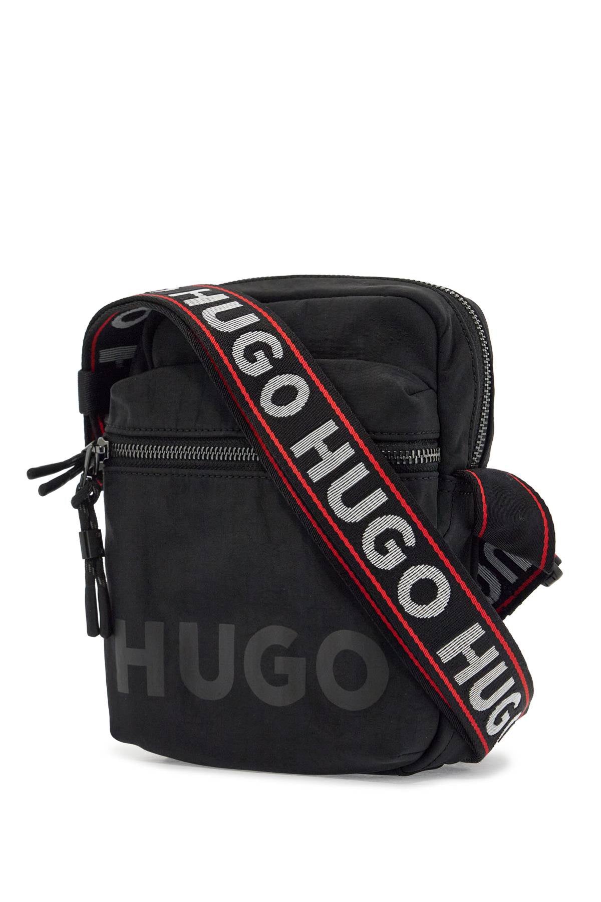 Hugo compact quentyn_ns black bag with adjustable shoulder strap image 2