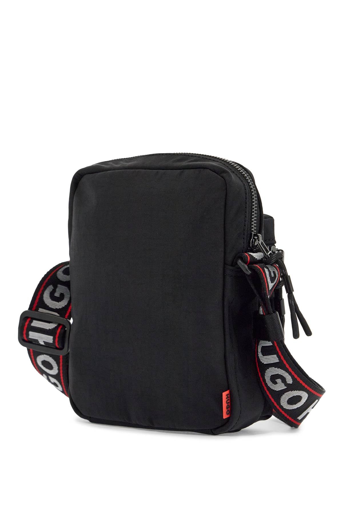 Hugo compact quentyn_ns black bag with adjustable shoulder strap image 1