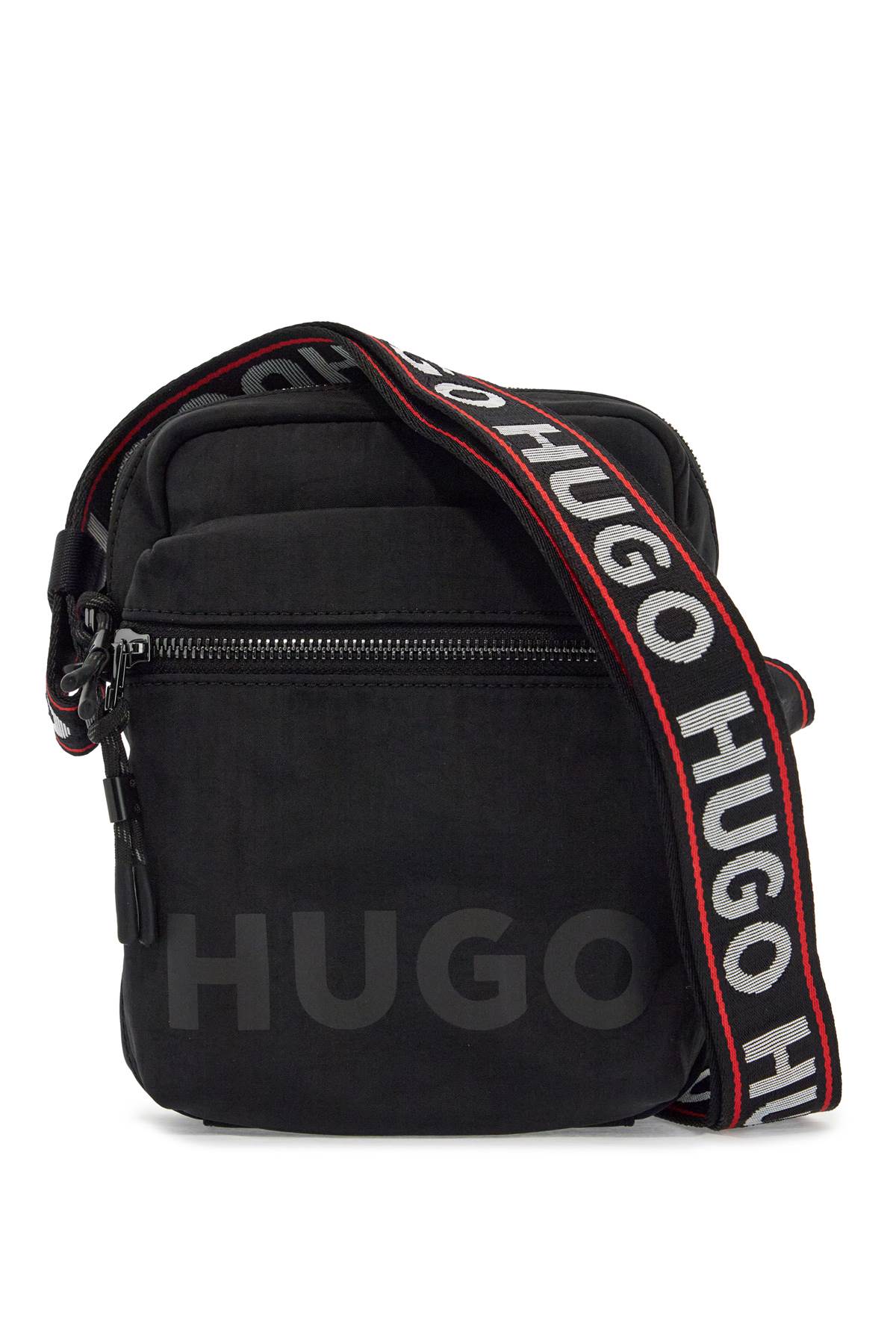 Hugo compact quentyn_ns black bag with adjustable shoulder strap image 0