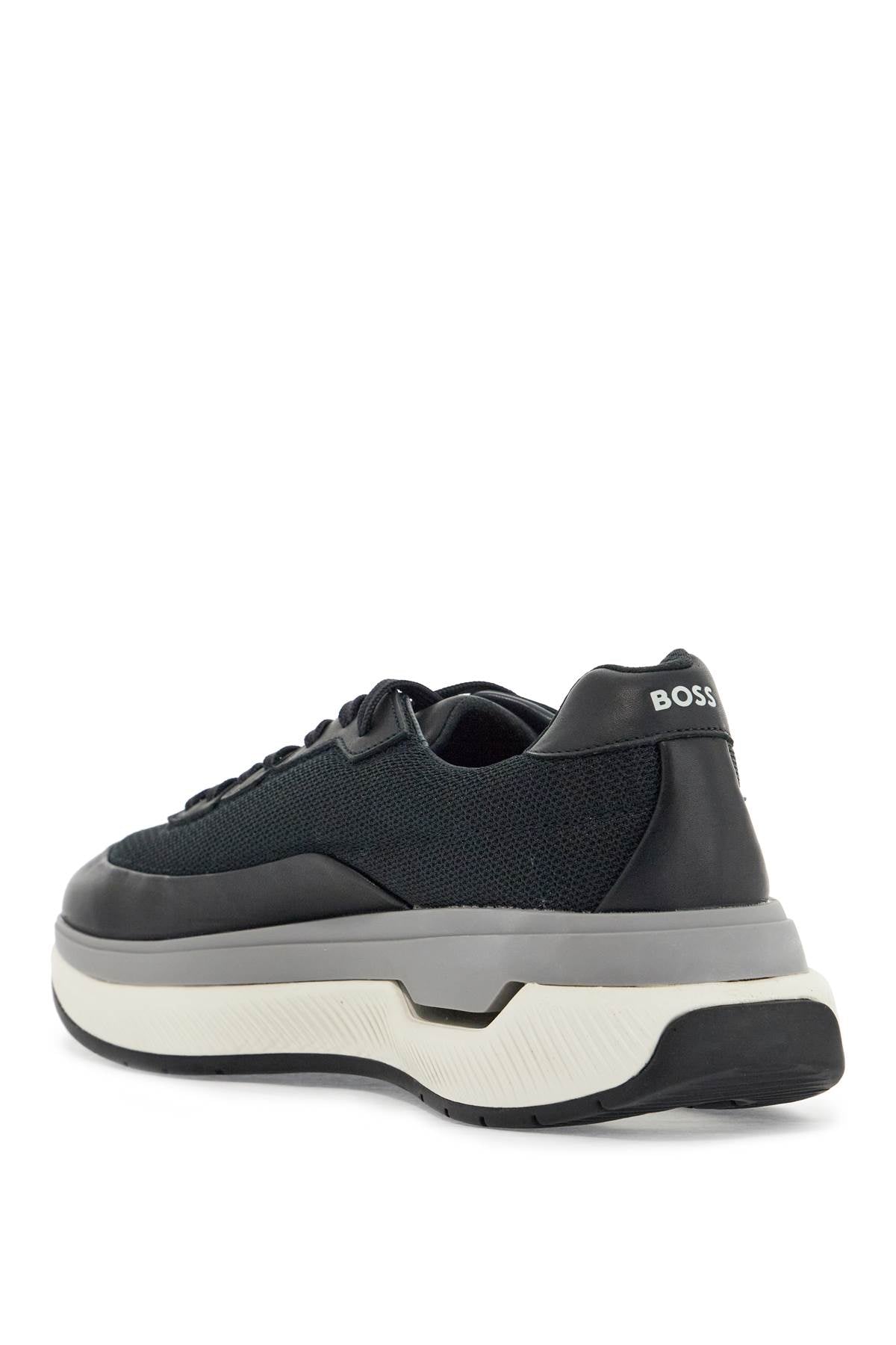 Boss sneakers void_runn_ltny dark blue mix materials rubber sole image 2