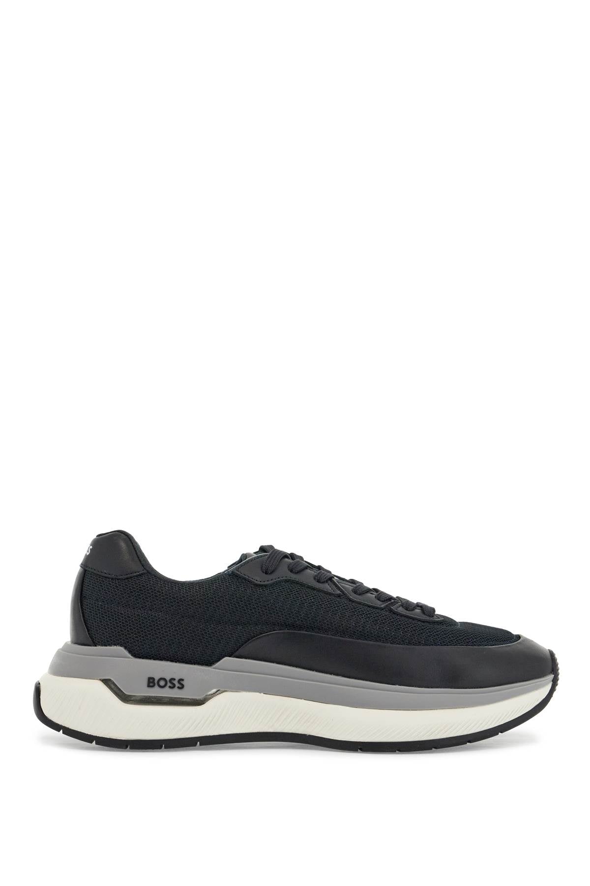 Boss sneakers void_runn_ltny dark blue mix materials rubber sole image 0