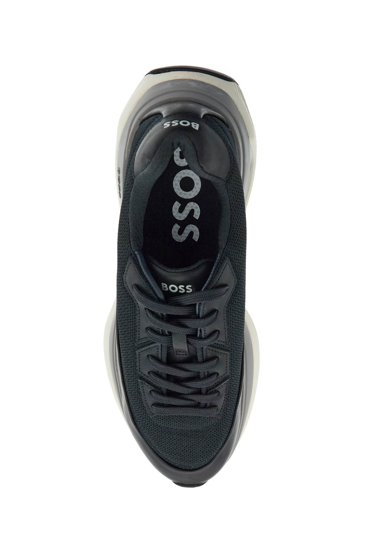 Boss sneakers void_runn_ltny dark blue mix materials rubber sole image 1