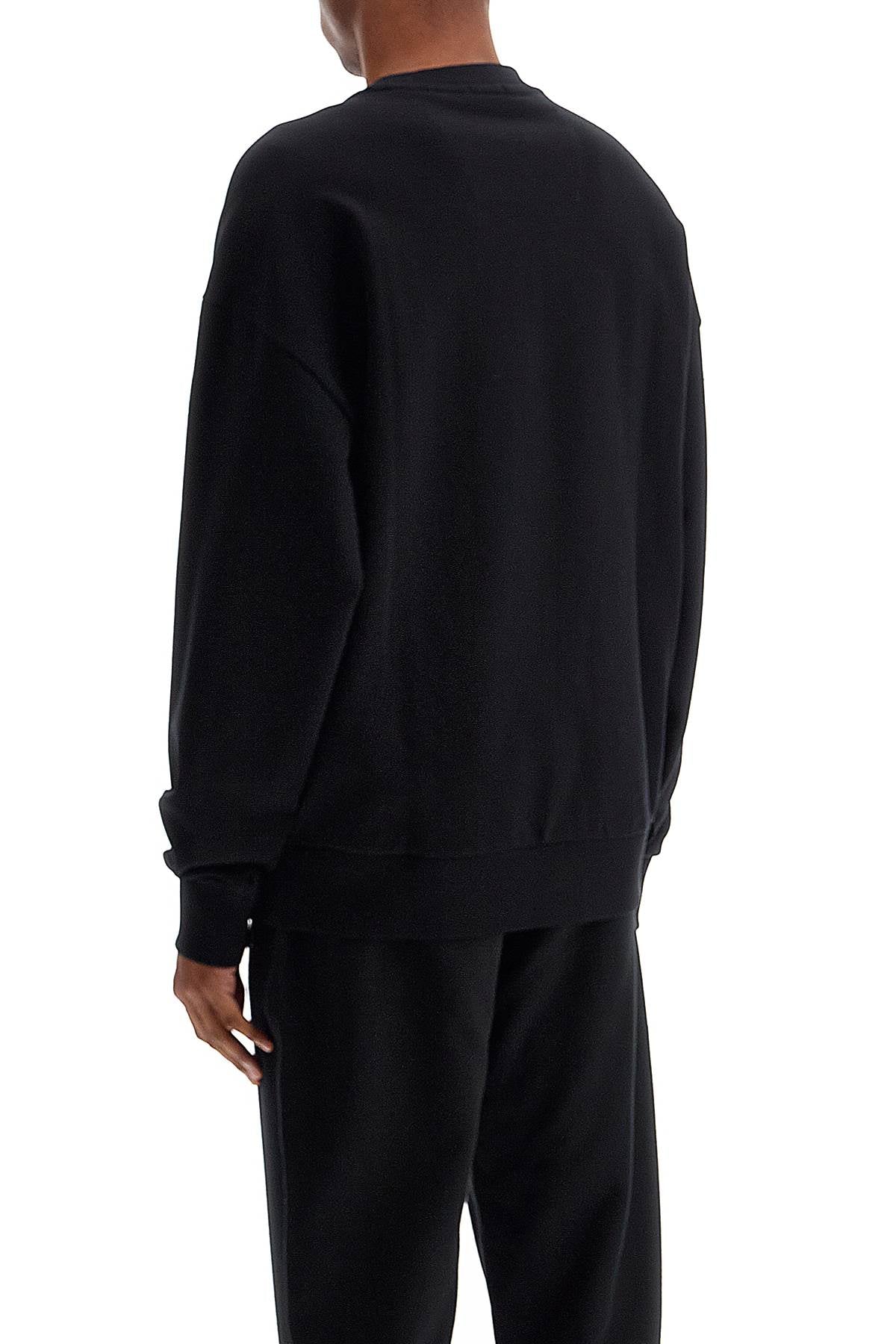 Boss Mercerized Cotton Relaxed Fit Crewneck Sweatshirt image 2