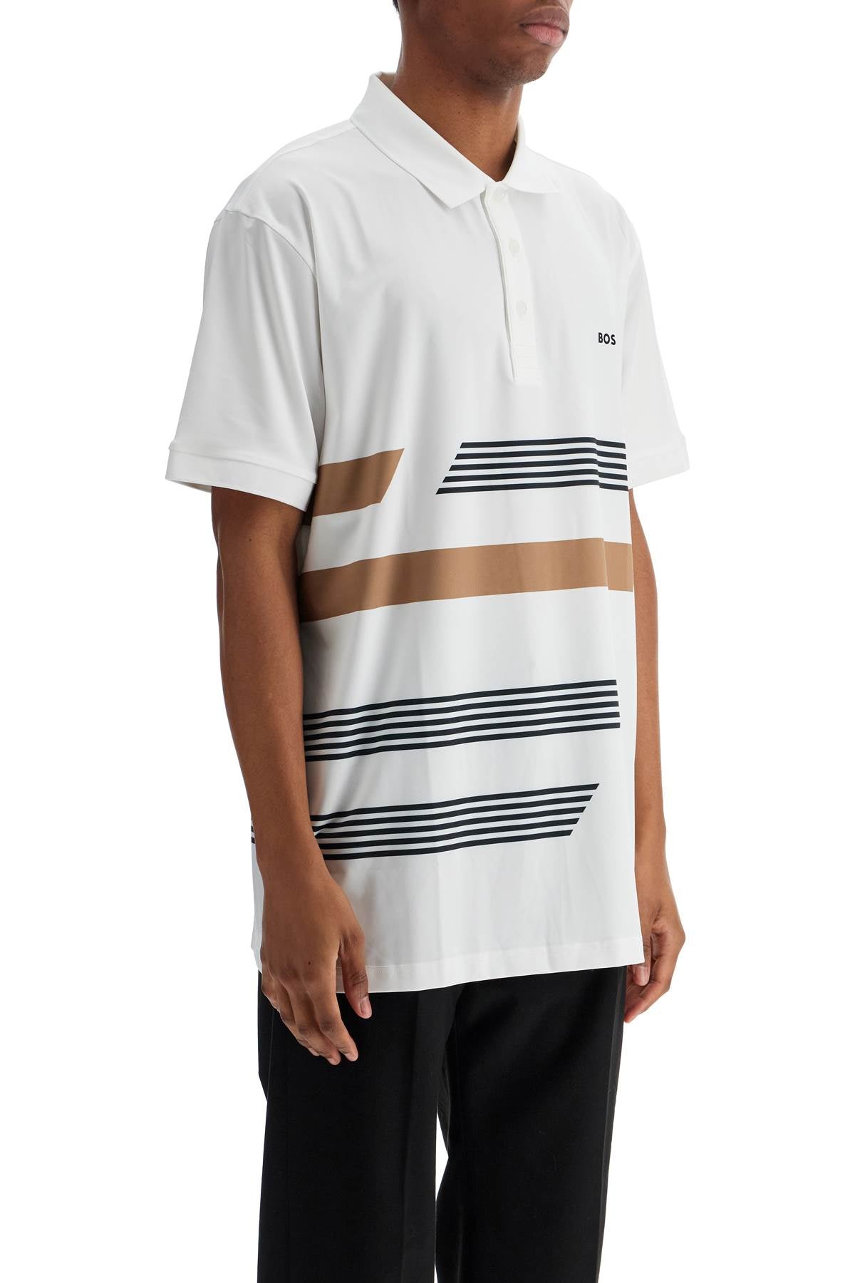 Boss Men's Printed Stretch Jersey Polo Shirt image 1