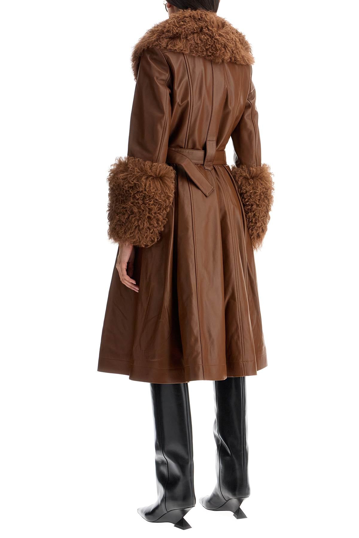 Saks Potts Foxy Leather and Shearling Coat image 2