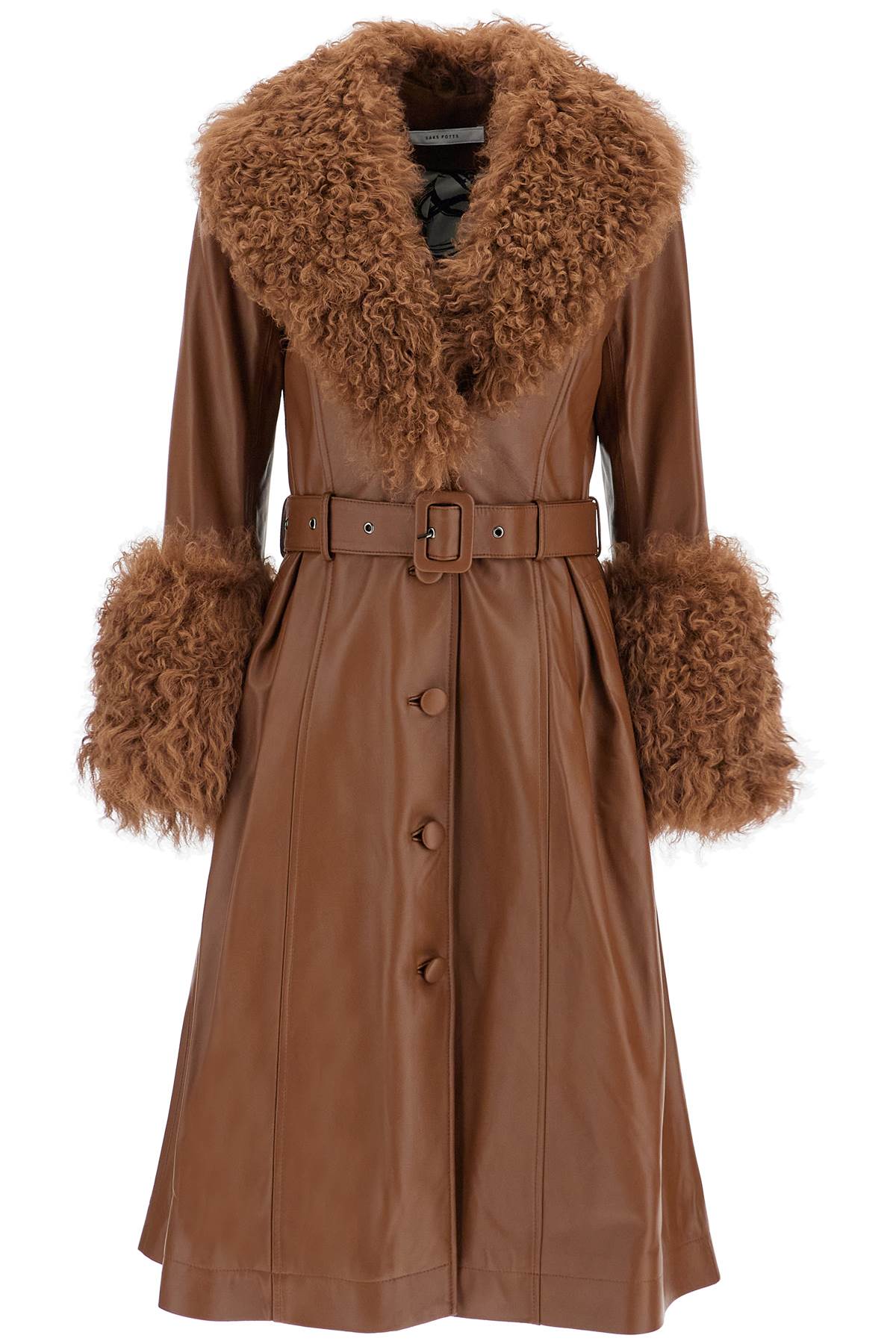 Saks Potts Foxy Leather and Shearling Coat image 0