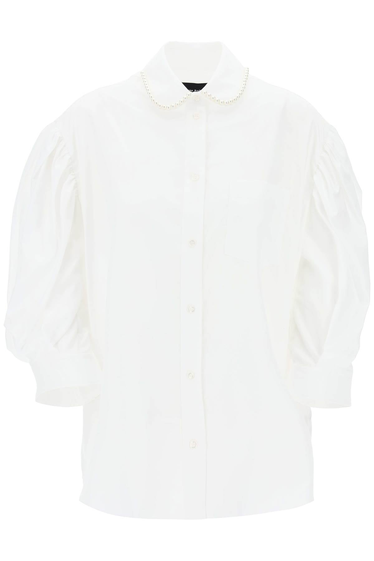 Simone Rocha puff sleeve shirt with embellishment image 0