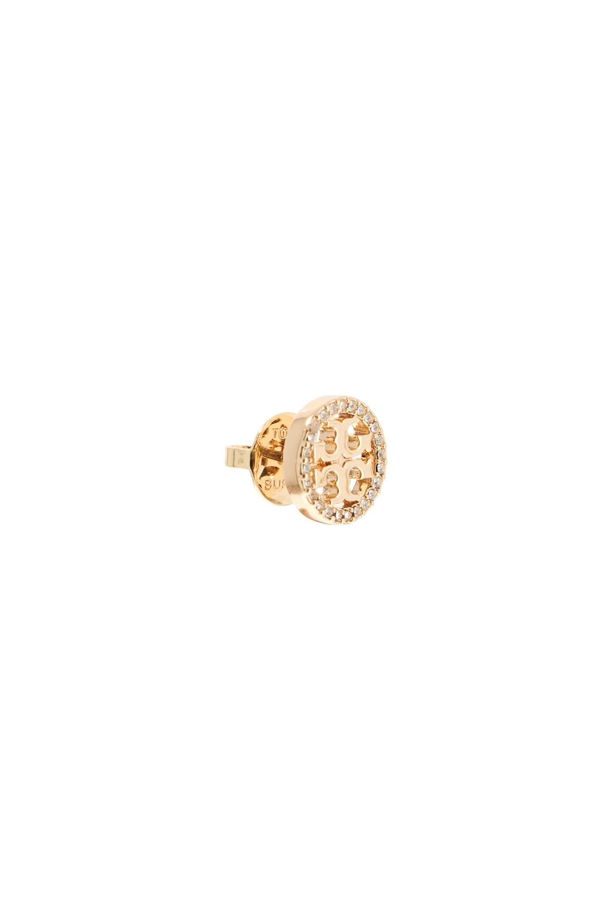 Tory Burch Miller Pavé Stud Earrings in Gold image 2