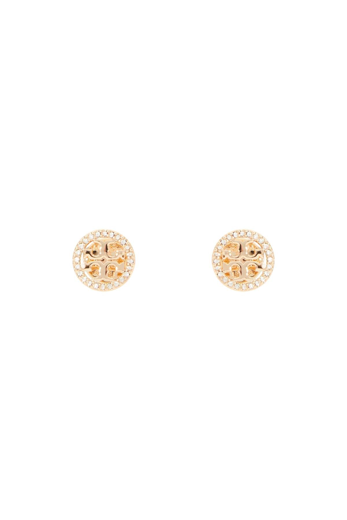 Tory Burch Miller Pavé Stud Earrings in Gold image 0