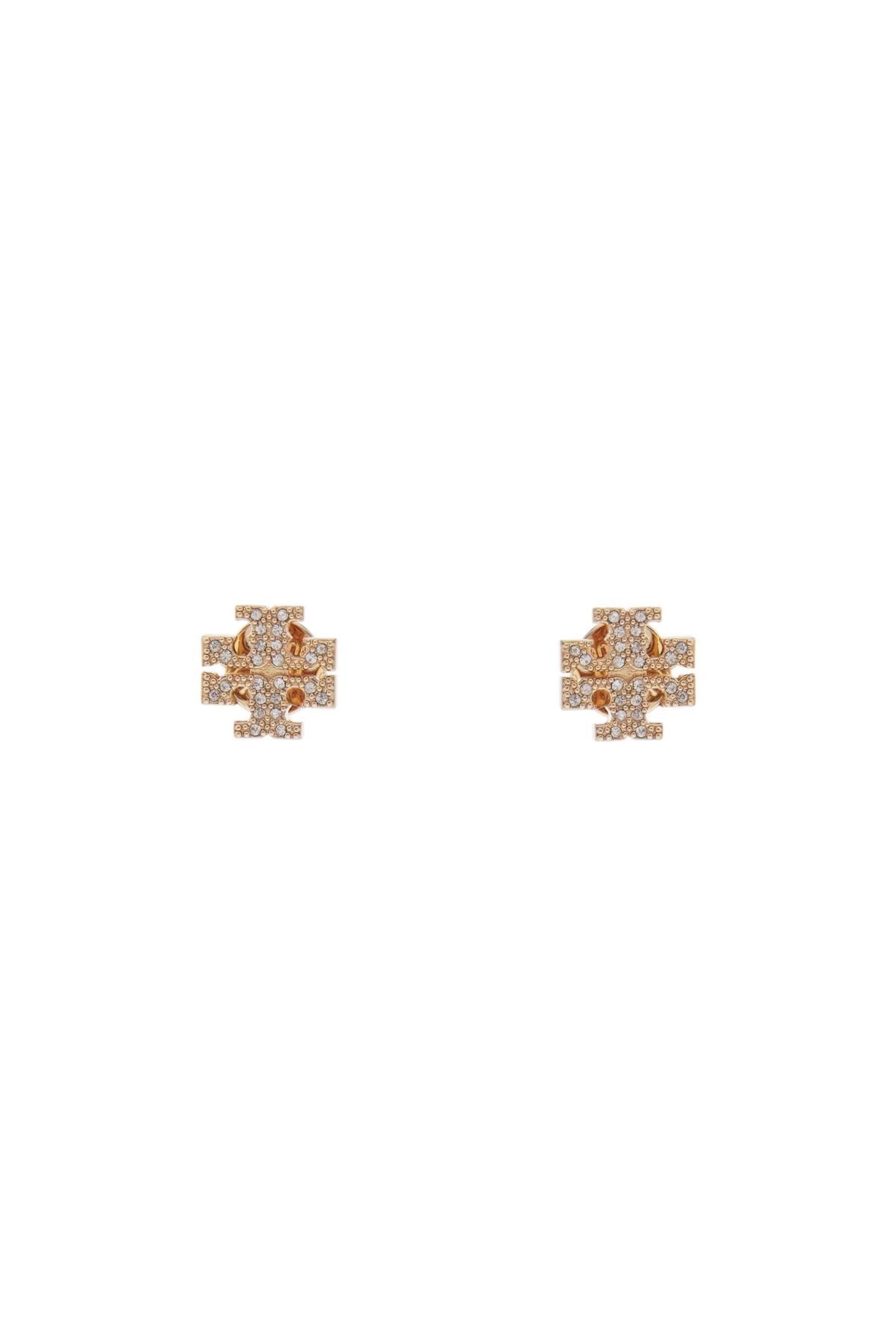 Tory Burch Kira Pavé Crystal Double T Earrings image 0