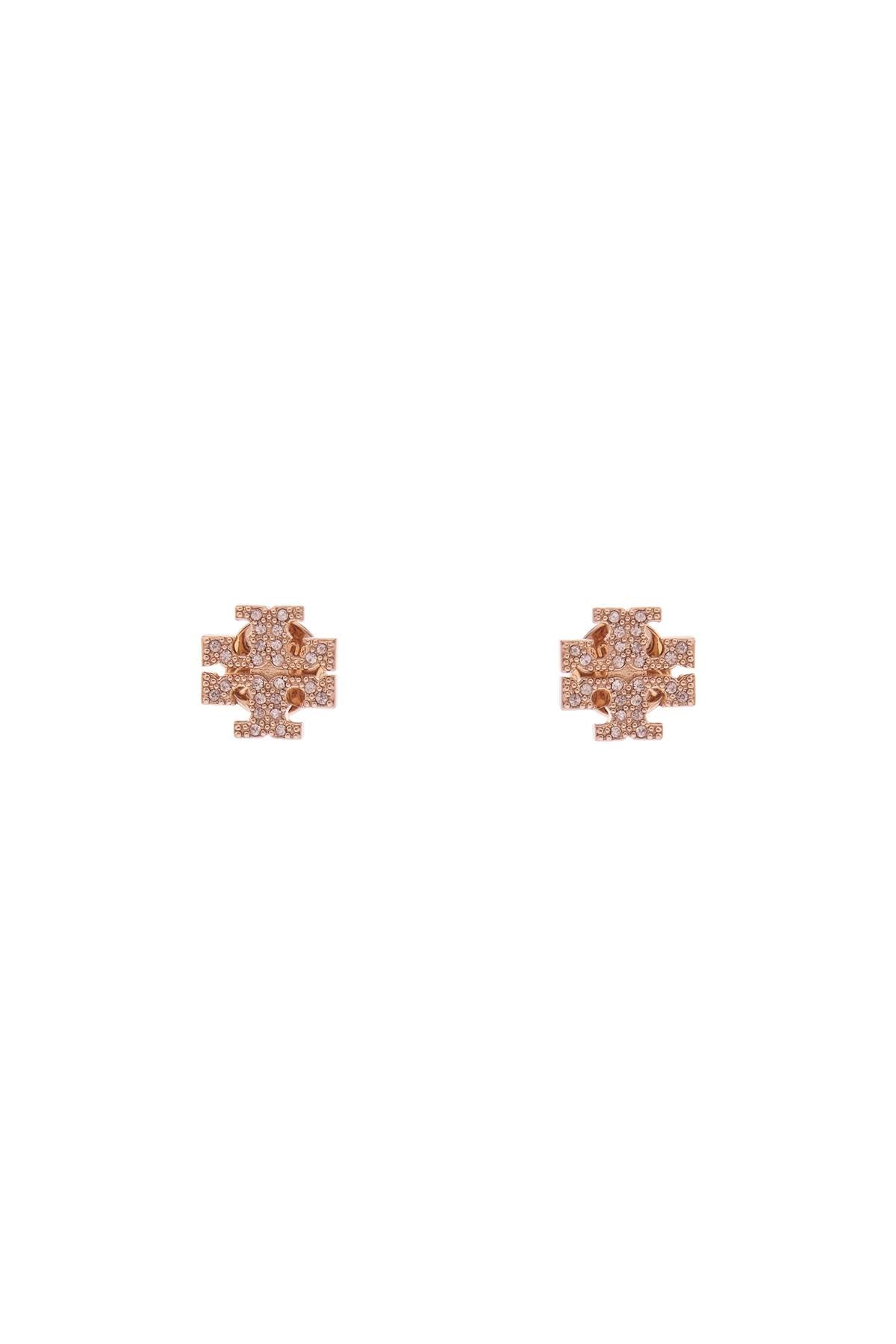 Tory Burch Kira Pave Crystal Double T Earrings image 0