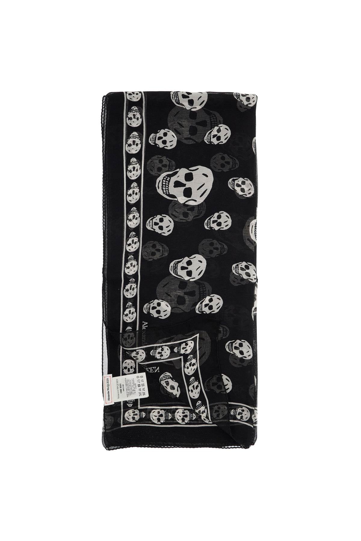 Alexander Mcqueen silk skull scarf image 1