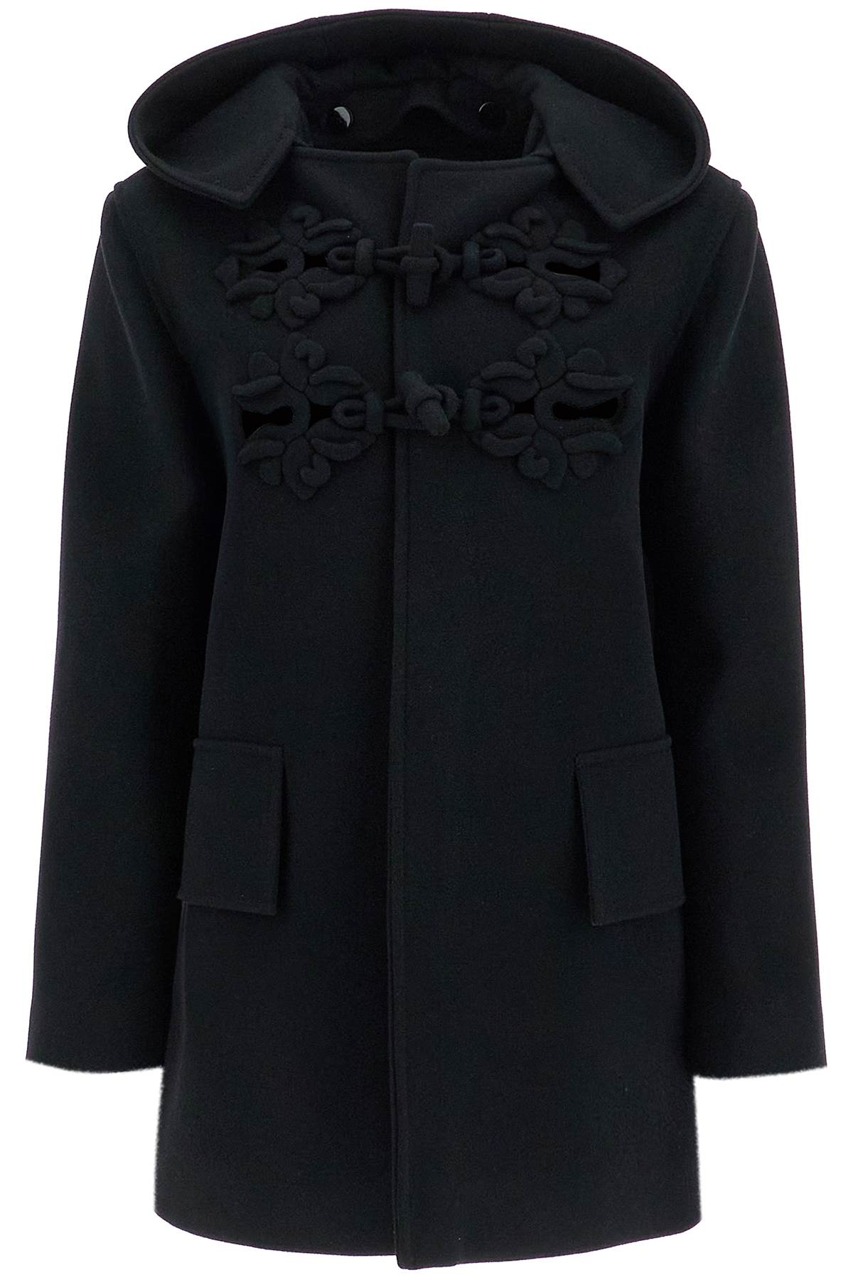 Valentino Garavani Double Wool Embroidered Montgomery Coat image 0