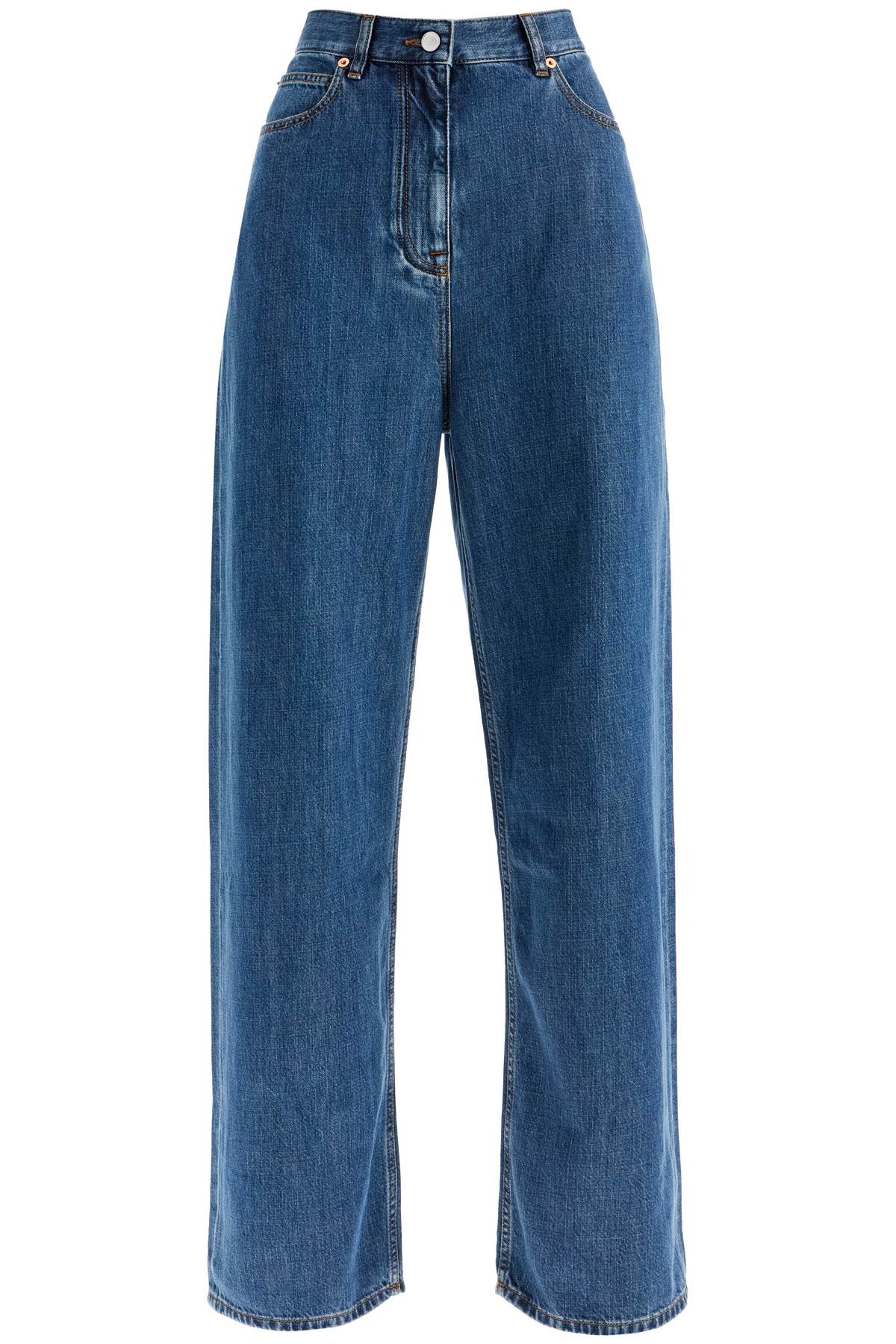 Valentino GARAVANI baggy cotton and lyocell jeans image 0