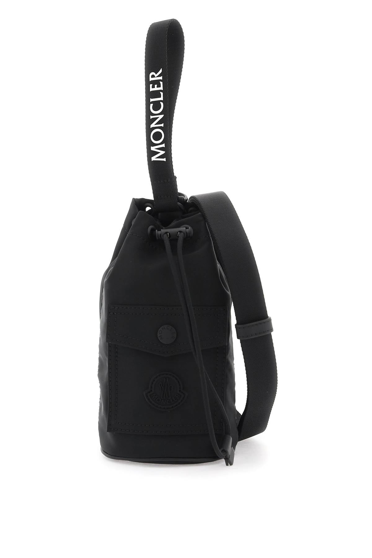 Moncler Mini Bucket Bag: Nylon Drawstring Crossbody with Removable Strap image 0