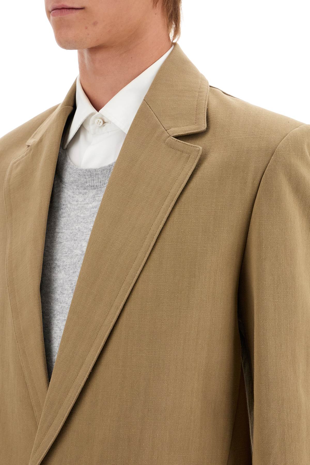 Valentino Garavani single-breasted canvas jacket image 3