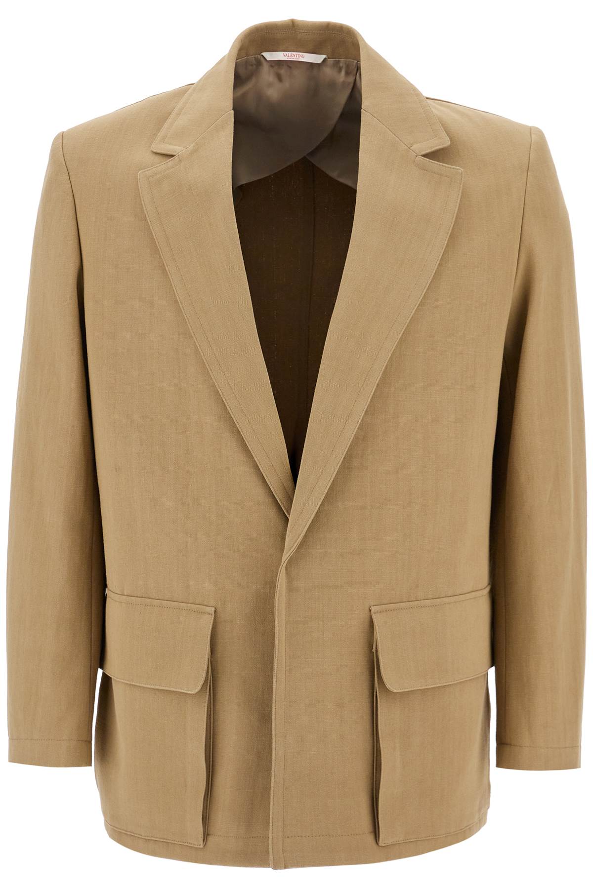 Valentino Garavani single-breasted canvas jacket image 0