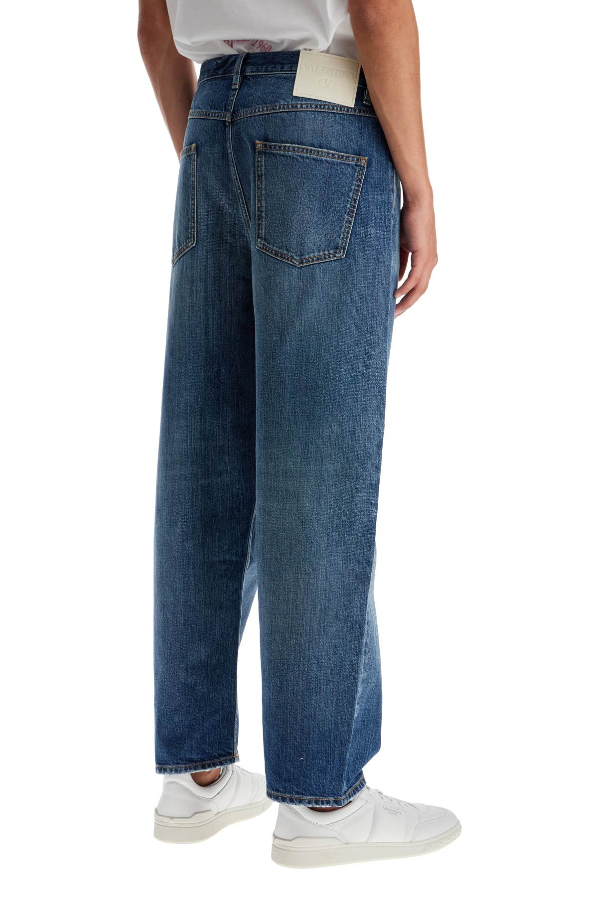 Valentino Garavani wide-legged cropped jeans with a relaxed image 2